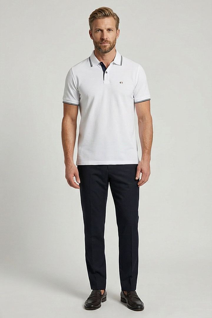 Giordano Nico Signature Polo - Wit