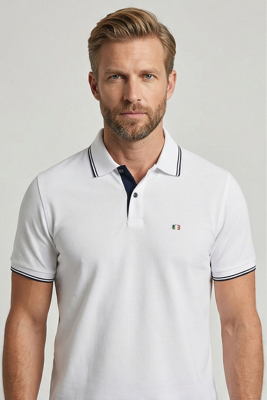 Giordano Nico Signature Polo - Wit