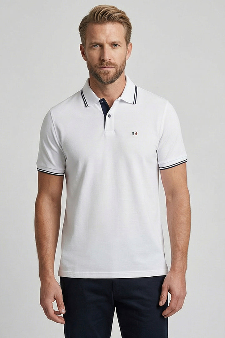 Giordano Nico Signature Polo - Wit