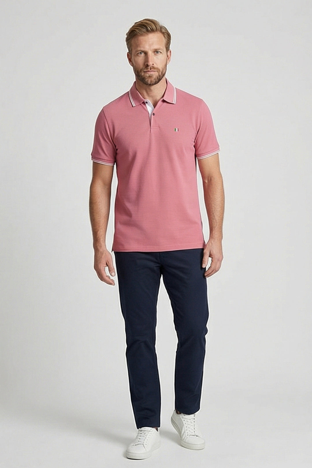 Giordano Nico Signature Polo - Middenroze