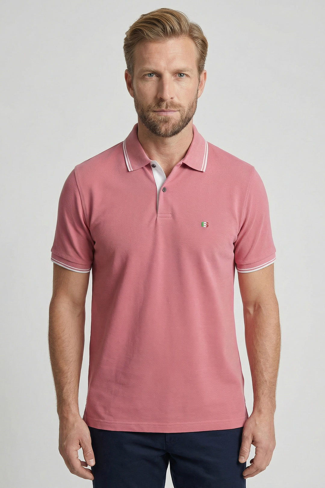 Giordano Nico Signature Polo - Middenroze