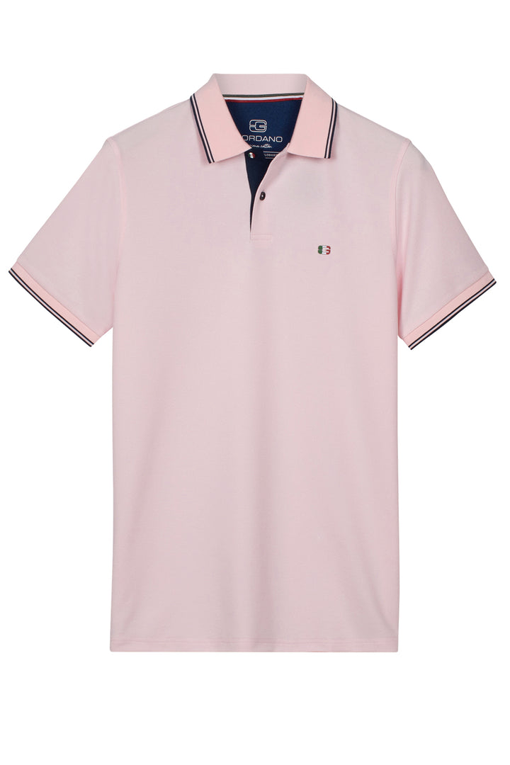 Giordano Nico Signature Polo - Lichtroze