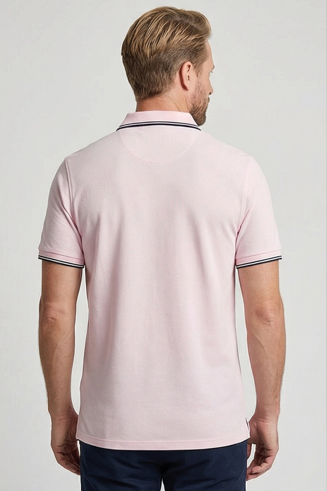 Giordano Nico Signature Polo - Lichtroze