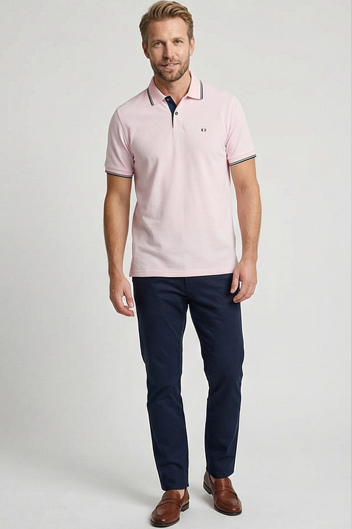 Giordano Nico Signature Polo - Lichtroze