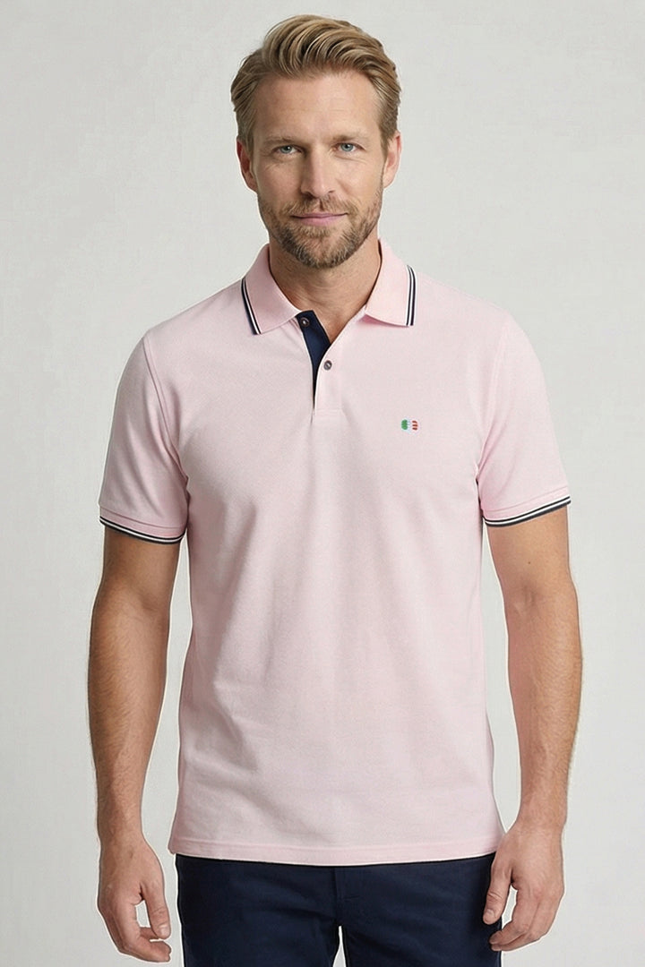 Giordano Nico Signature Polo - Lichtroze