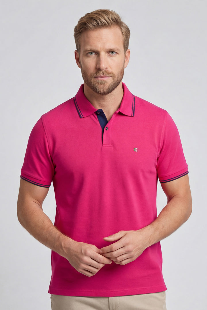 Giordano Nico Signature Polo - Roze