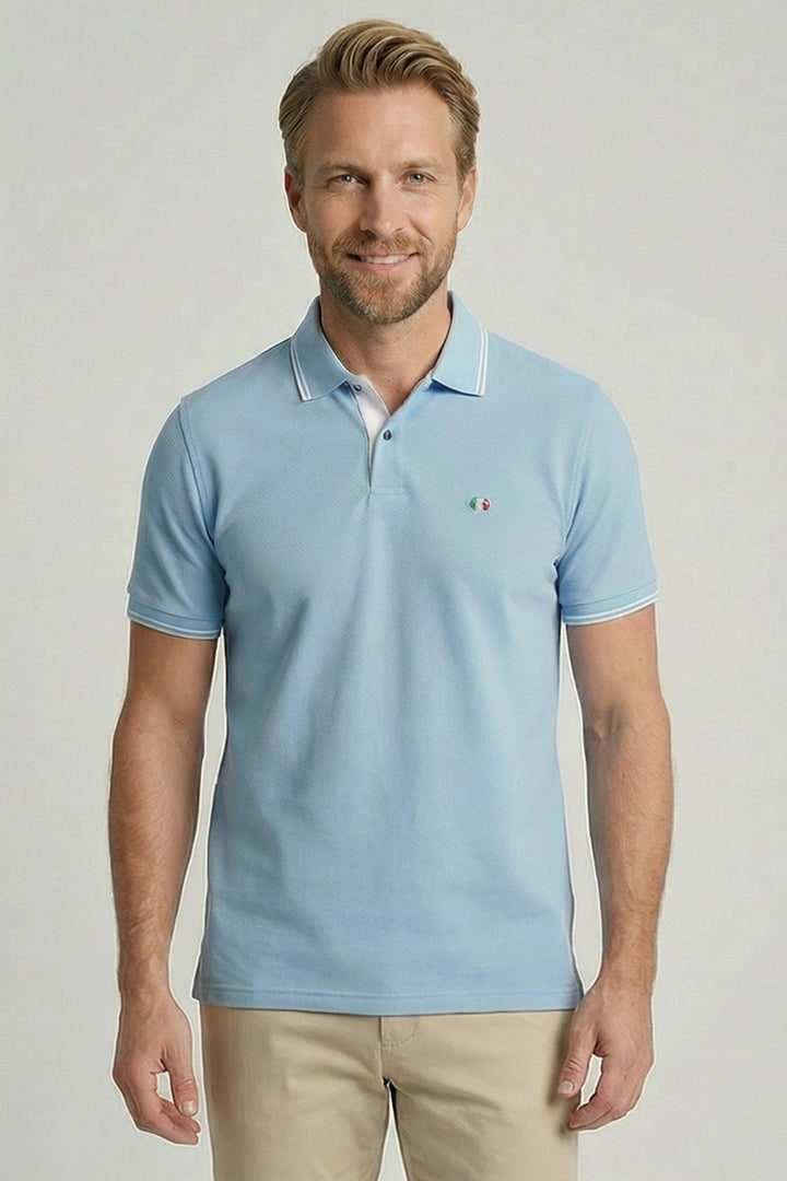 Giordano Nico Signature Polo - Middenblauw