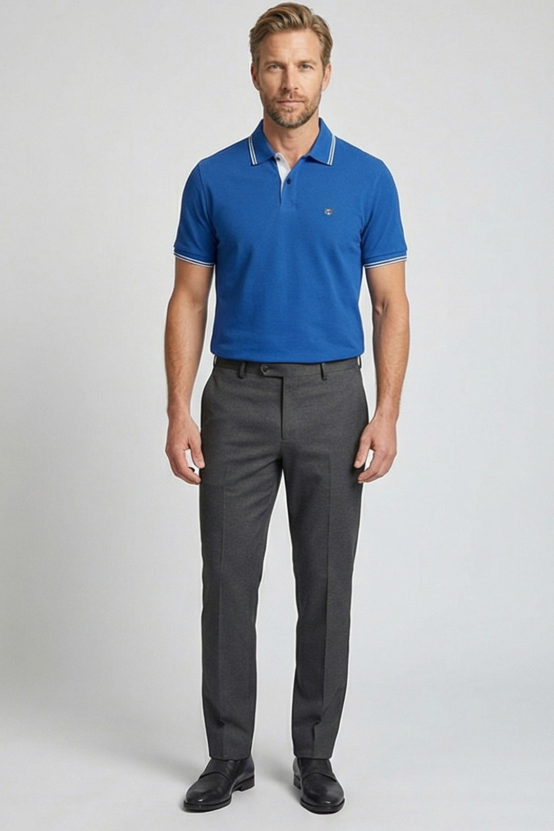 Giordano Nico Signature Polo - Blauw