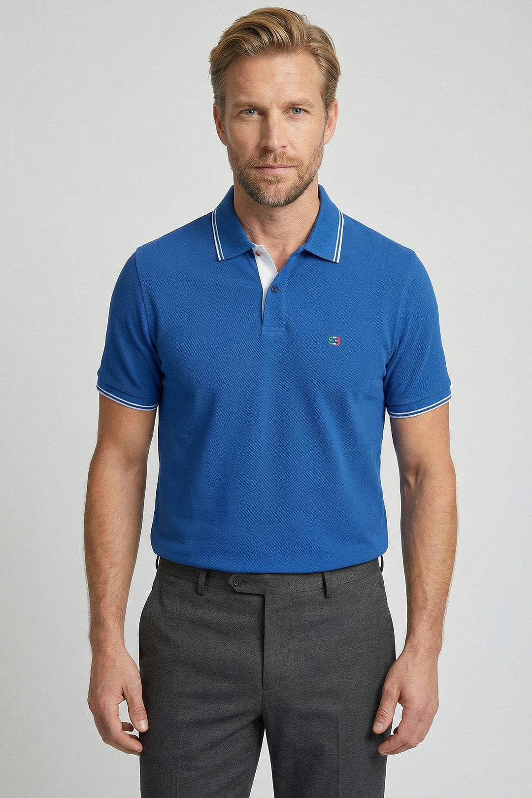 Giordano Nico Signature Polo - Blauw