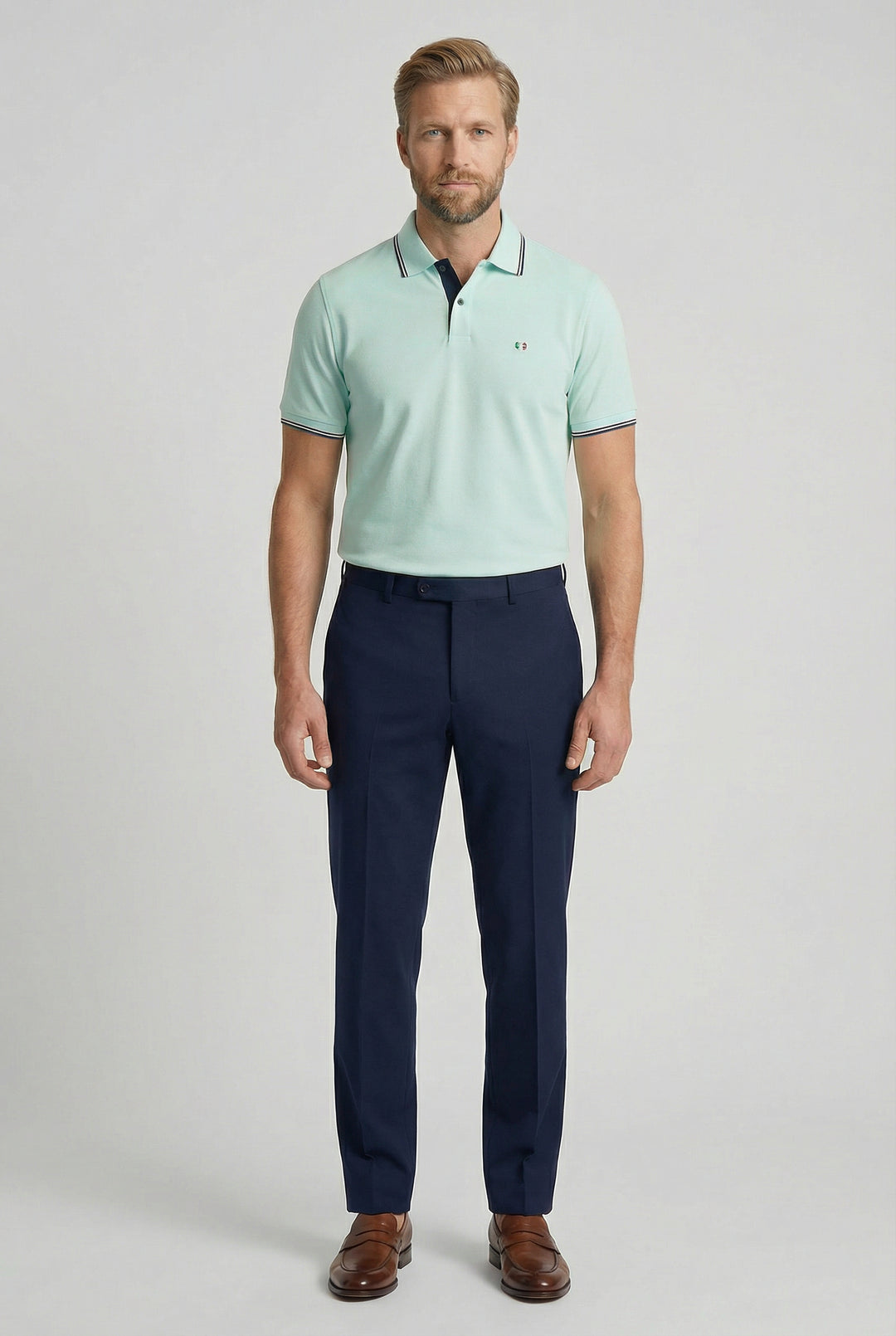 Giordano Nico Signature Polo - Lichtgroen