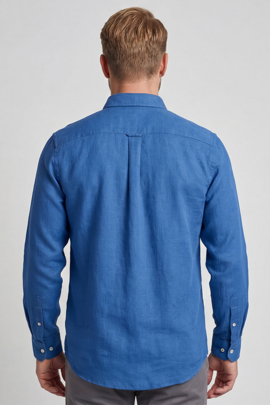 Giordano Ivy Linnen Overhemd - Petrol