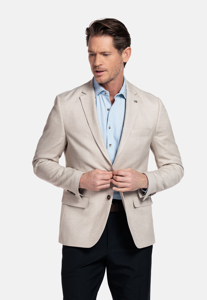 Giordano Robert Linnen Twill Colbert - Beige