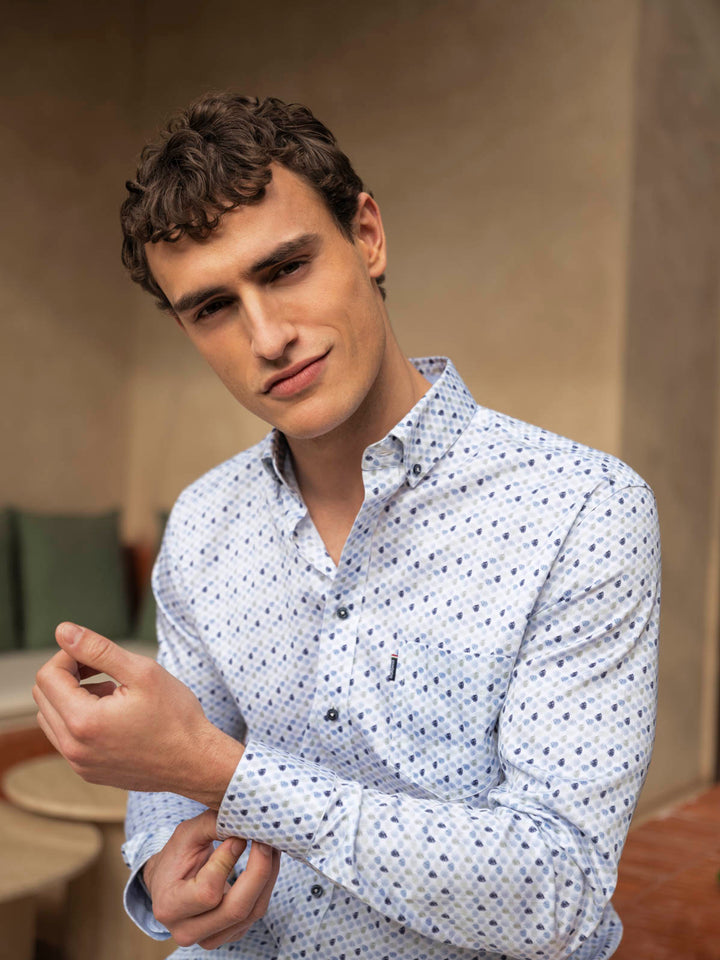 Giordano Ivy Organische print Overhemd - Green