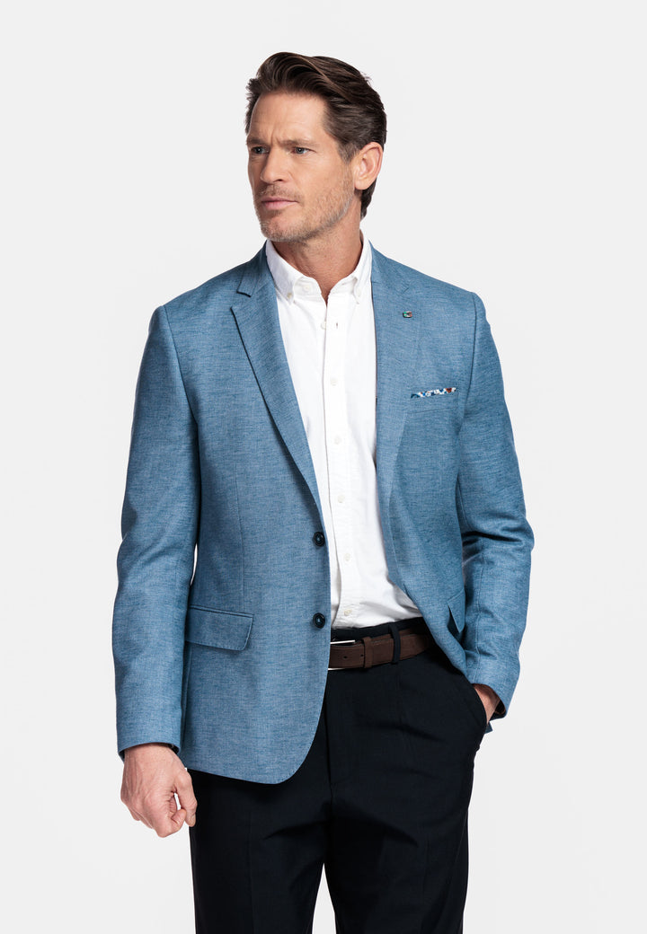 Giordano Robert Linnen Twill Colbert - Denim Blauw