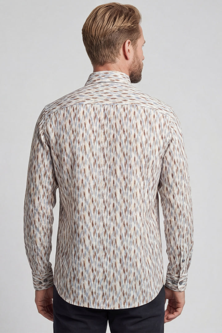 Giordano Ivy Organic Print Overhemd - Oranje