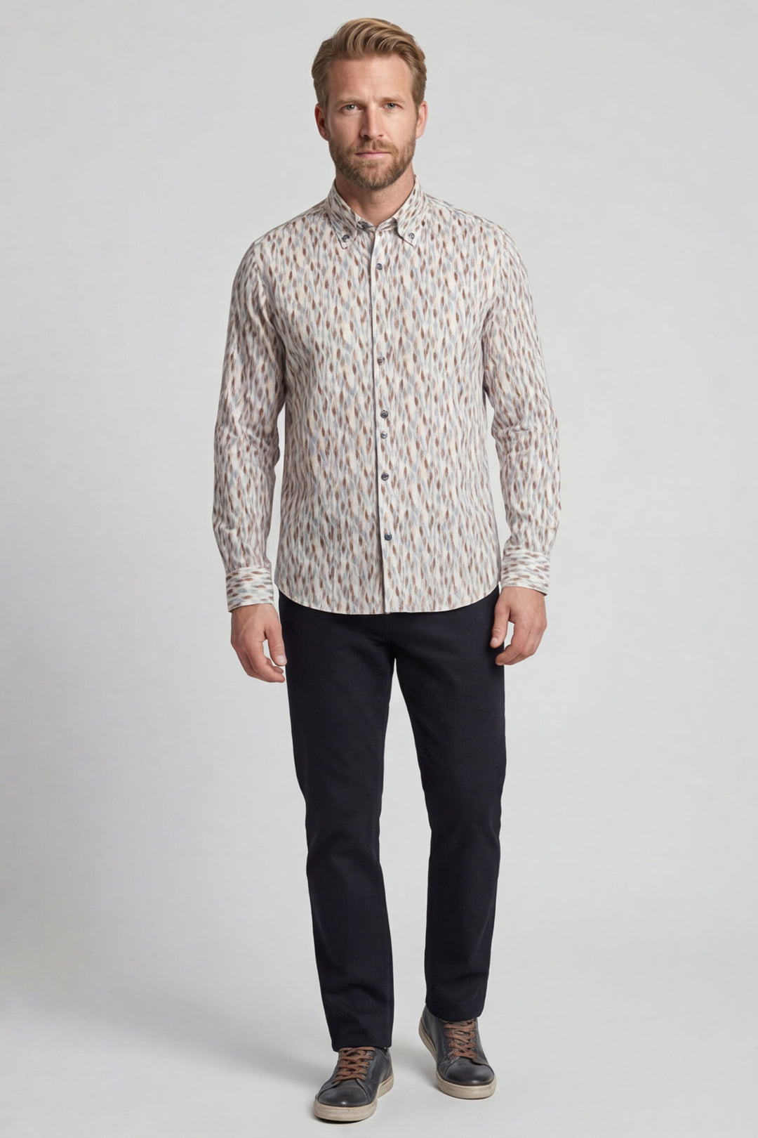 Giordano Ivy Organic Print Overhemd - Oranje