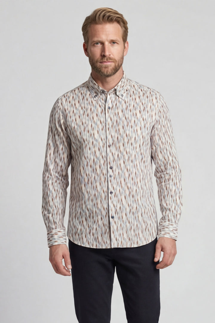 Giordano Ivy Organic Print Overhemd - Oranje