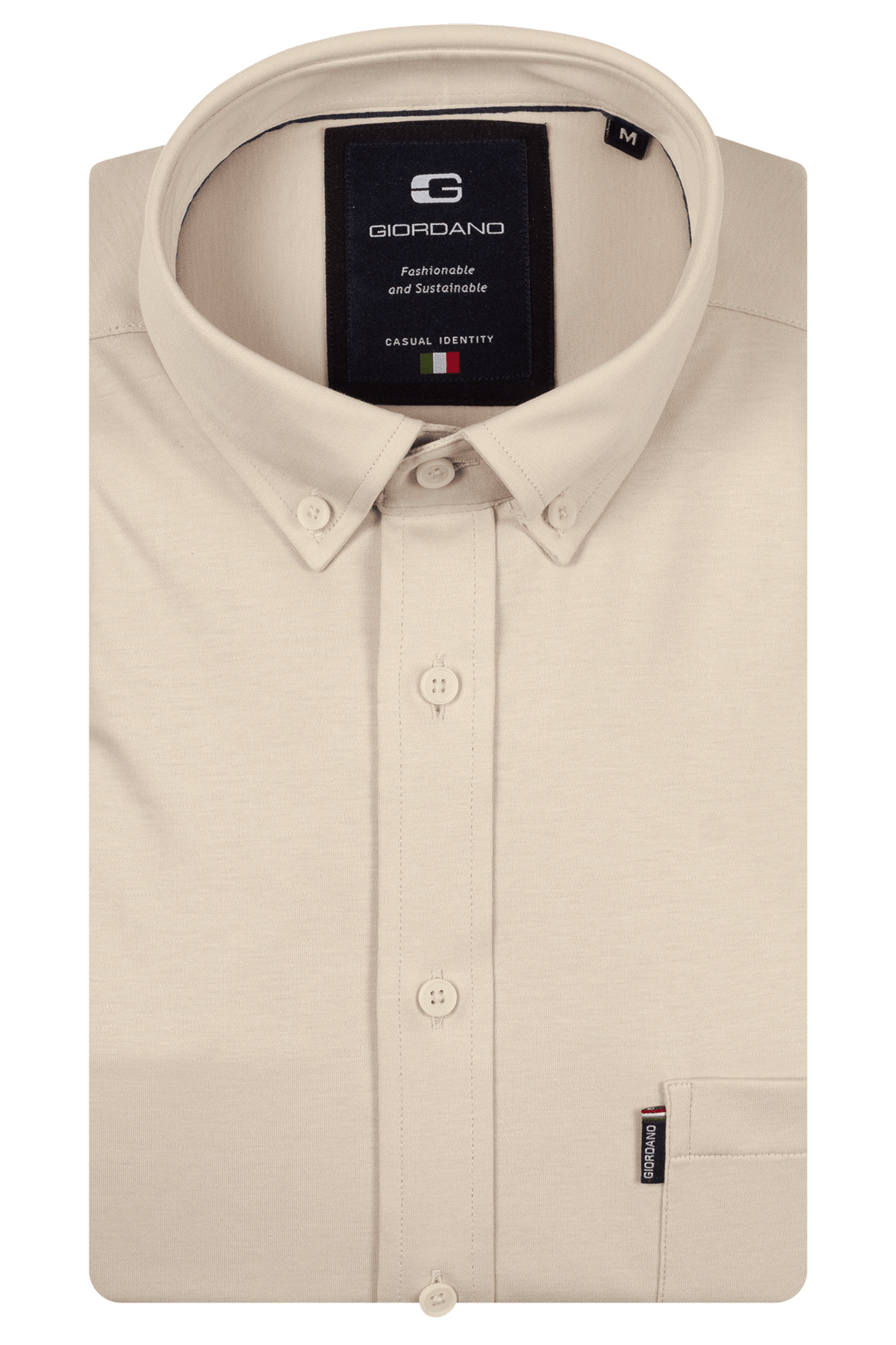 Giordano Dino Liquid Cotton Overhemd - Beige