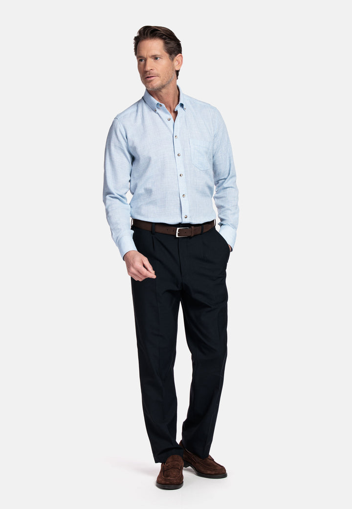 Giordano Ivy Button Down Structured Overhemd - Blue