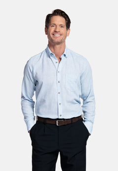 Giordano Ivy Button Down Structured Overhemd - Blue