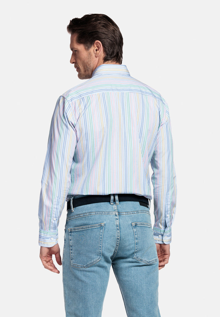Giordano Brando Gestreept Overhemd - Multicolor