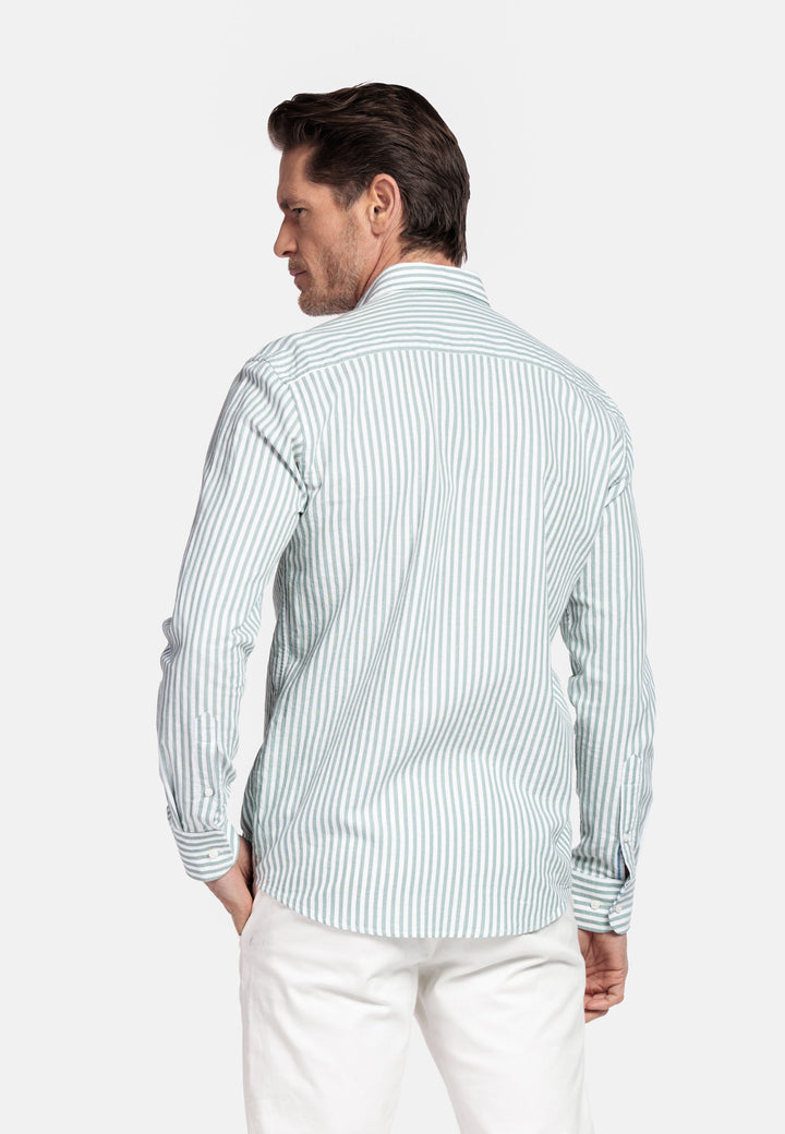 Giordano Dino Double Wave Overhemd - Groen