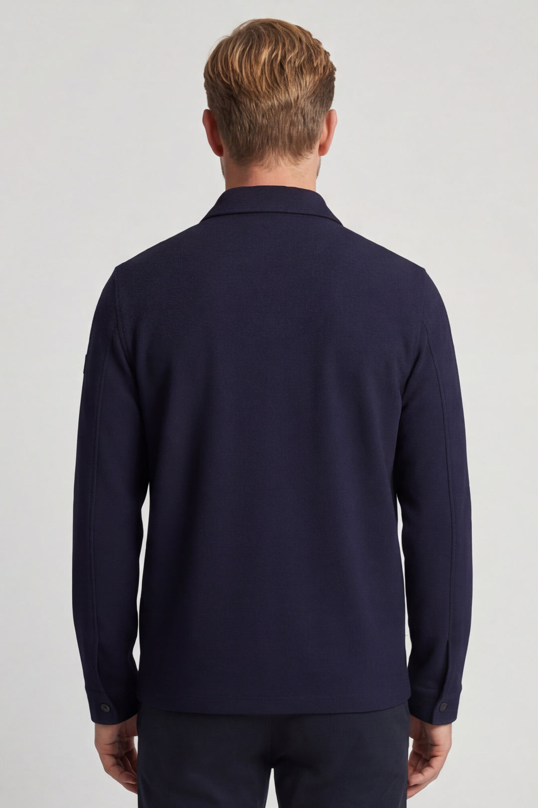 Giordano Vercelli Seersucker Overshirt - Blauw