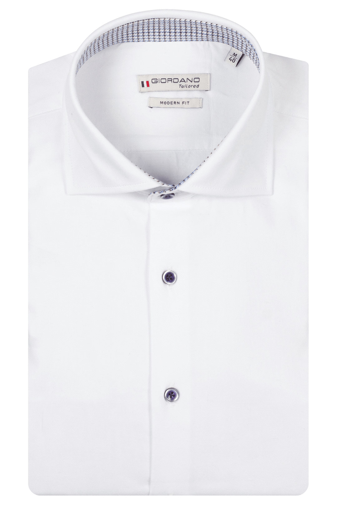 Giordano Locarno Oxford Pinpoint Overhemd - Wit