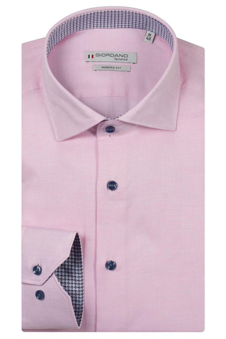 Giordano Locarno Oxford Pinpoint Overhemd - Roze