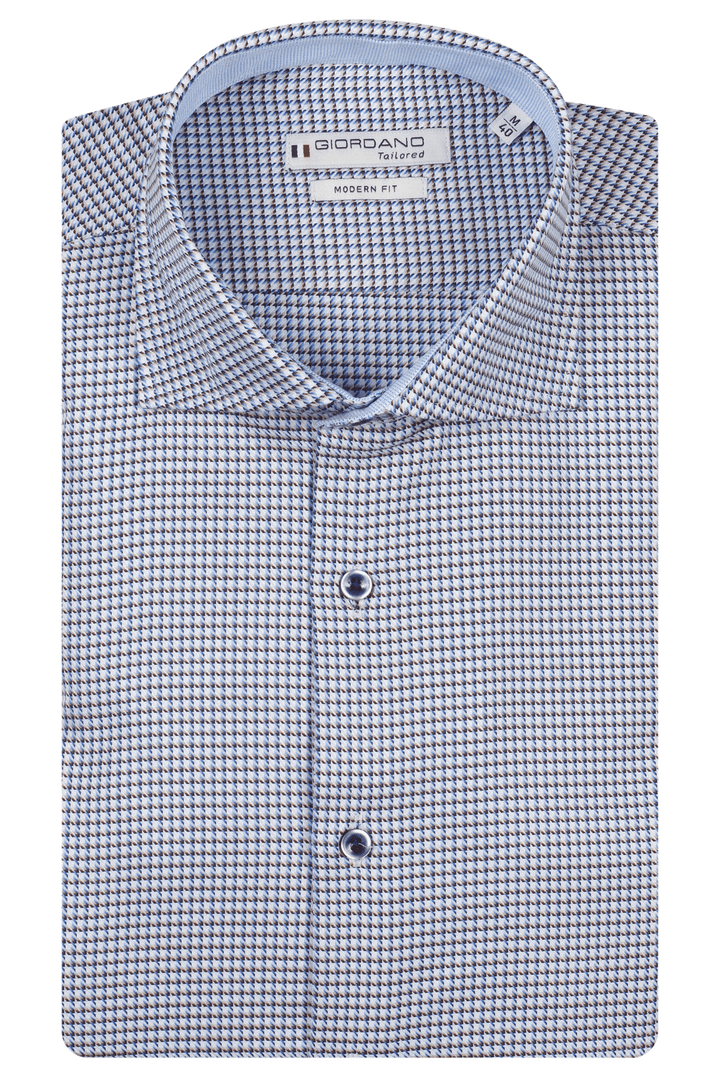 Giordano Locarno Geruit Twill Overhemd - Blue