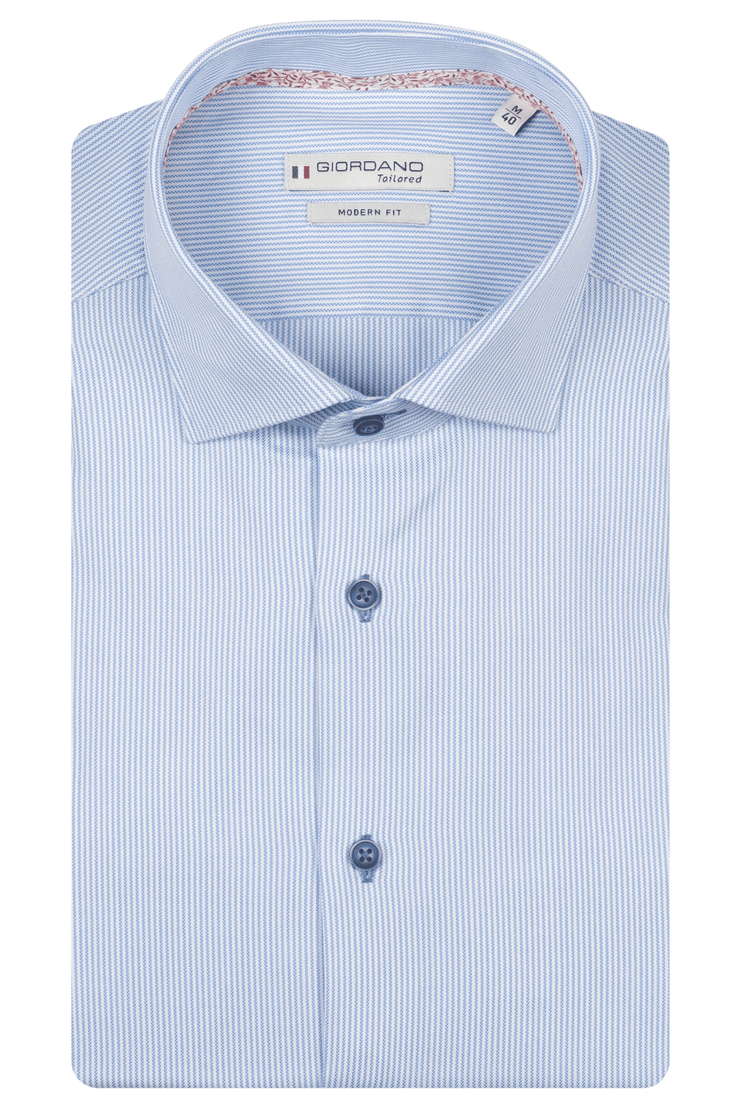 Giordano Maggiore Semi Cutaway Overhemd - Blauw