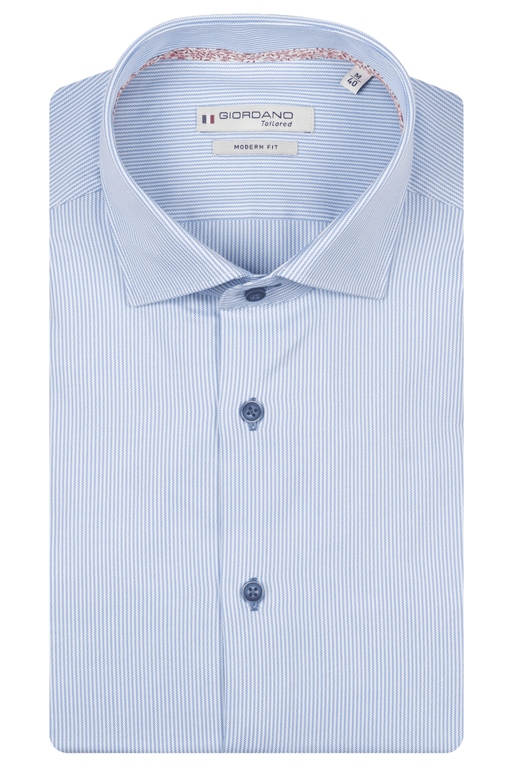 Giordano Maggiore Semi Cutaway Overhemd - Blauw
