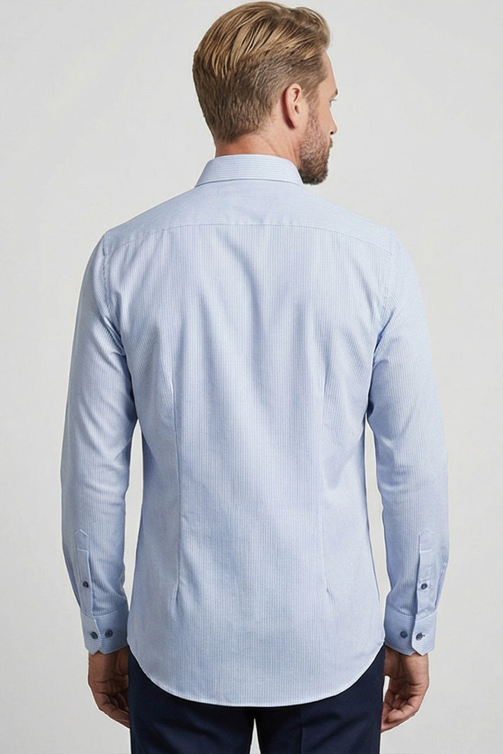 Giordano Maggiore Semi Cutaway Overhemd - Blauw