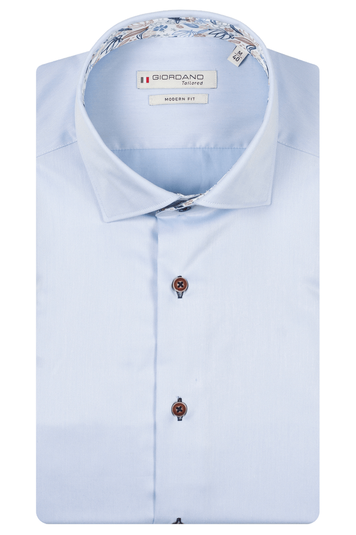 Giordano Locarno Two-ply Overhemd - Lichtblauw