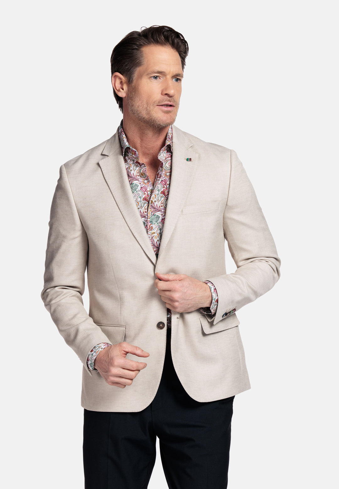 Giordano Locarno Bloemenprint Overhemd - Cerise