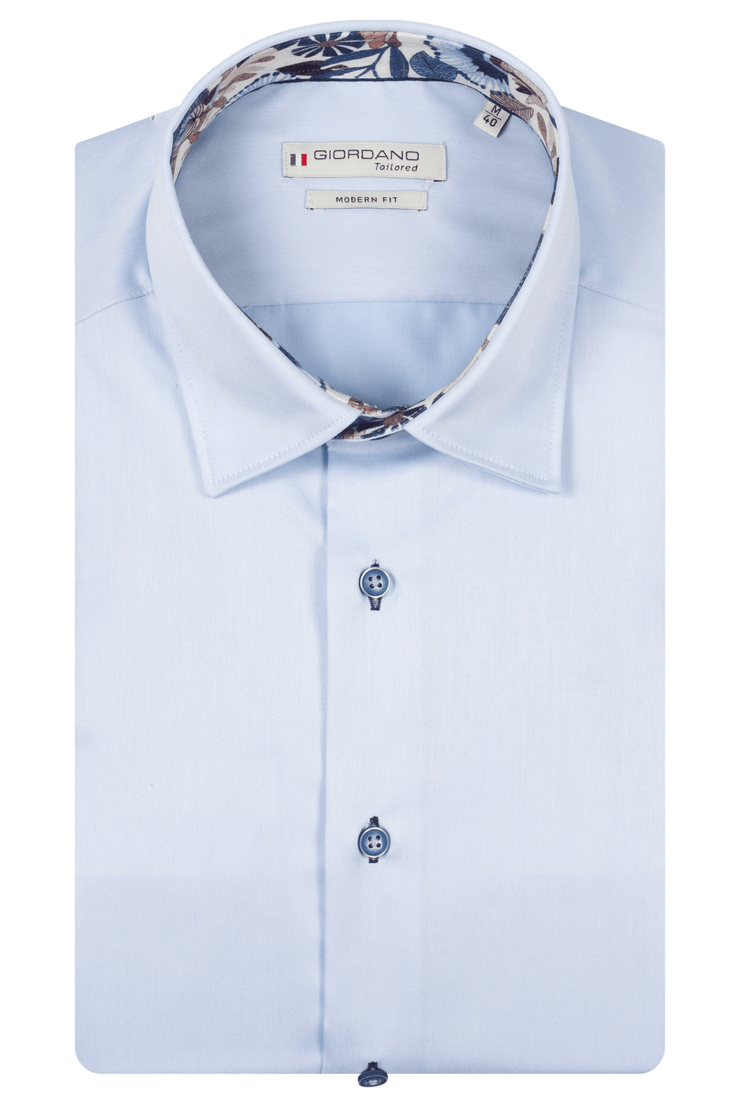 Giordano Belmonte Button Under Overhemd - Lichtblauw