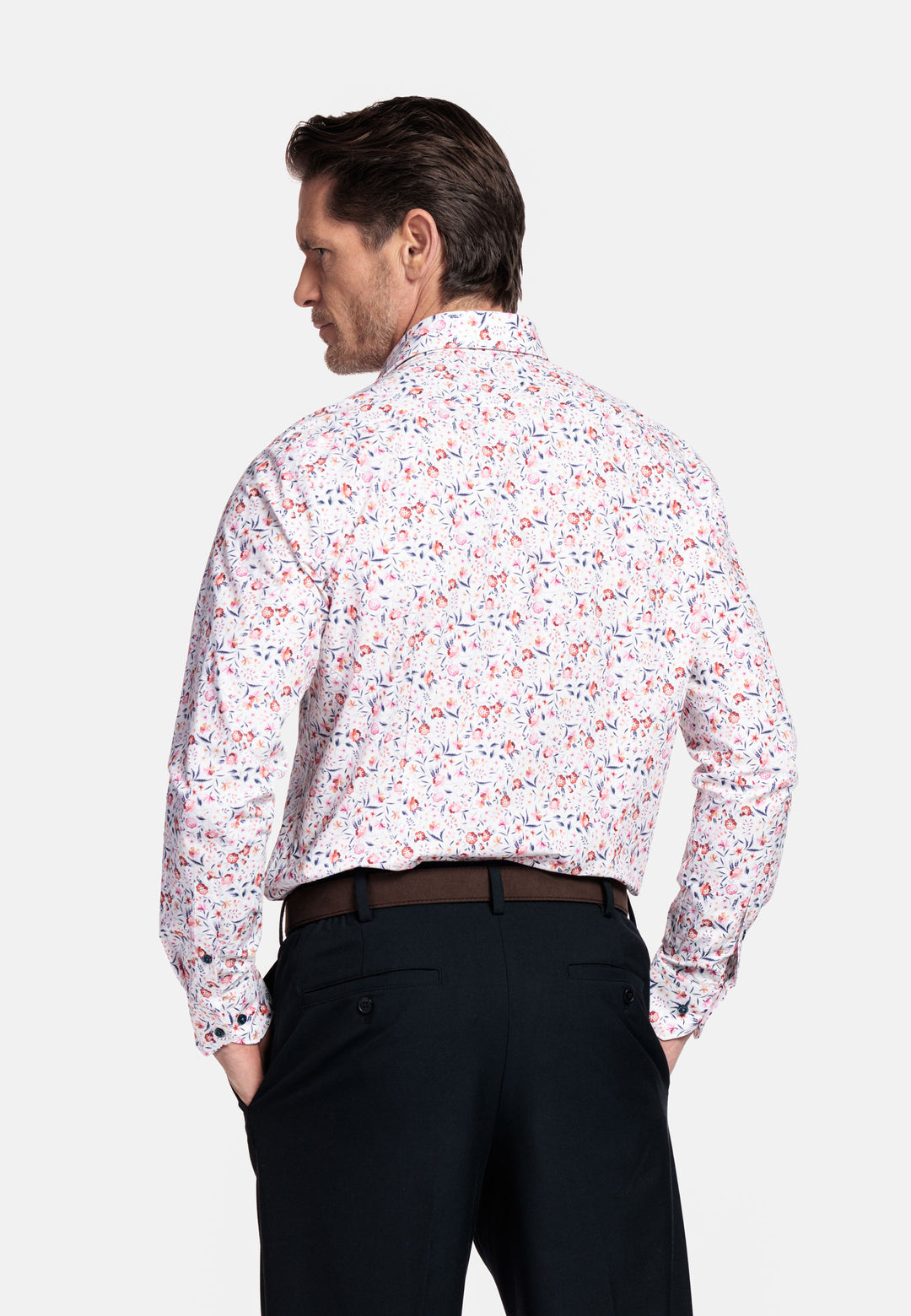 Giordano Locarno Bloemenprint Overhemd - White