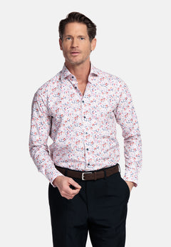 Giordano Locarno Bloemenprint Overhemd - White