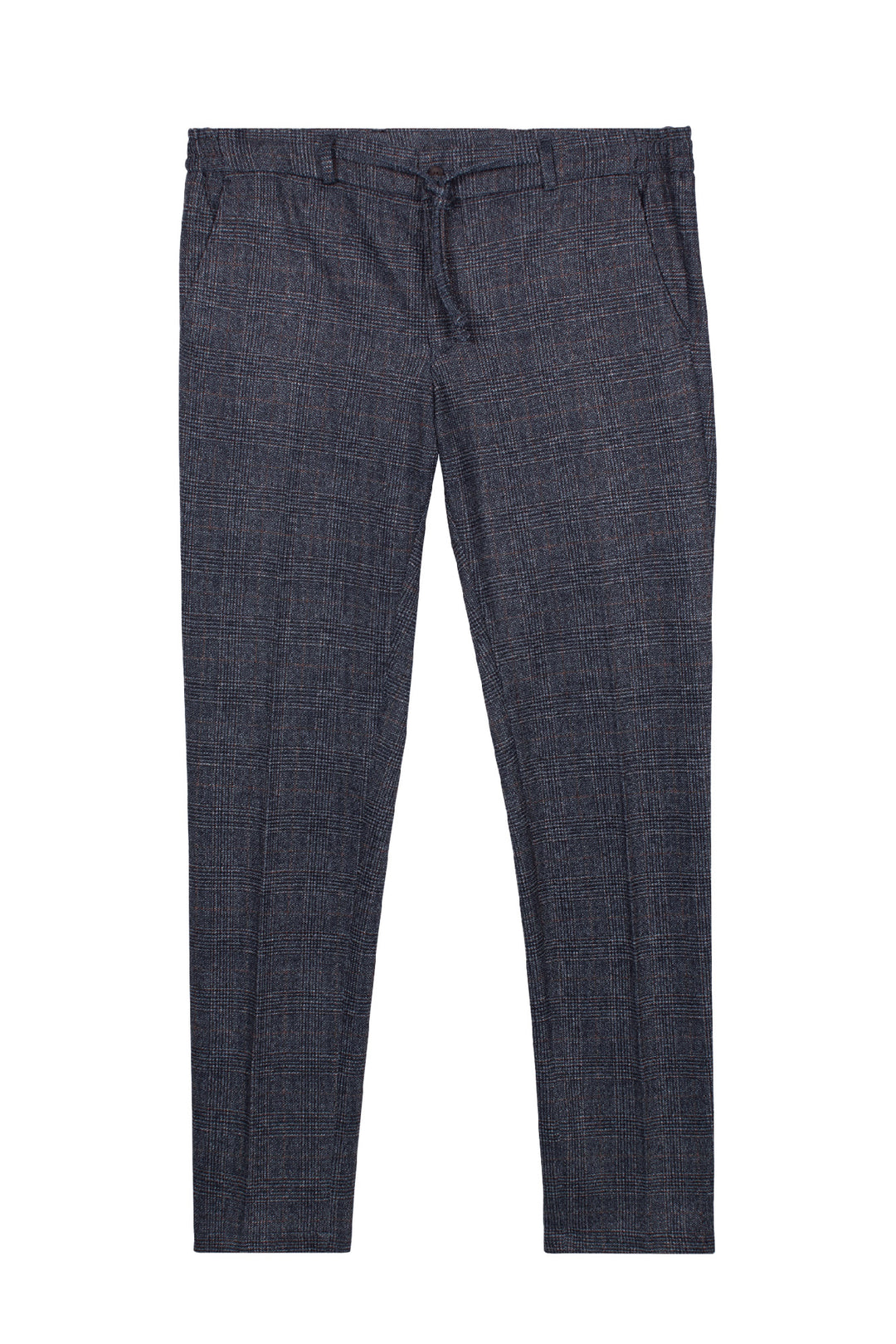 Giordano Certosa Geruite Pantalon - Donkerblauw
