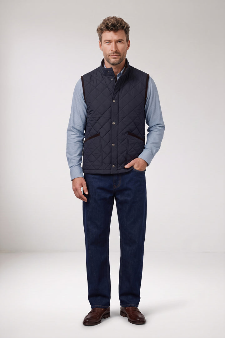 Gabriel Licht gewatteerde Bodywarmer - Blauw