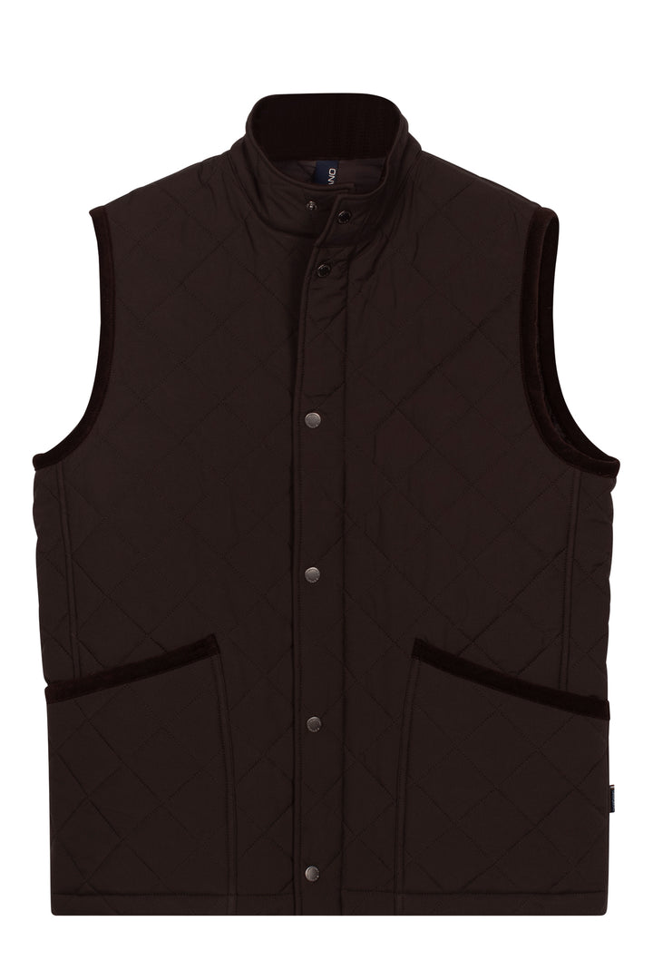 Gabriel Licht gewatteerde Bodywarmer - Bruin