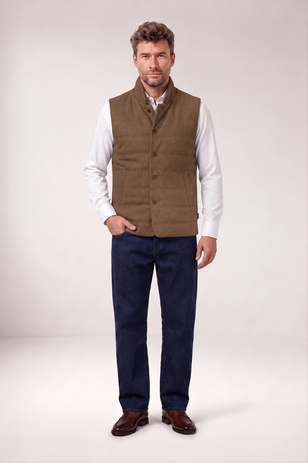 Owen Wolmix Bodywarmer - Bruin