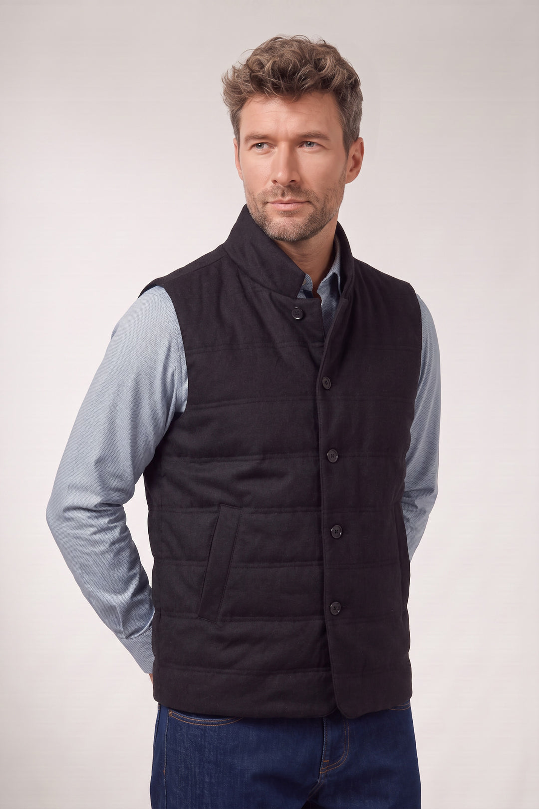 Owen Regular Fit Bodywarmer - Blauw