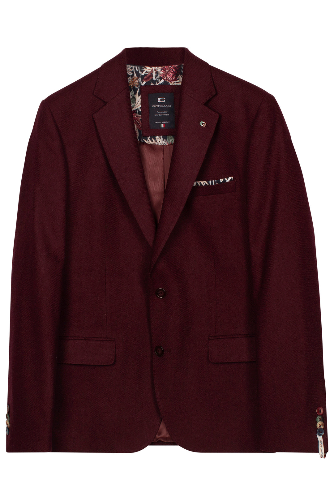 Giordano Roberto Luxury Wool Colbert - Rood