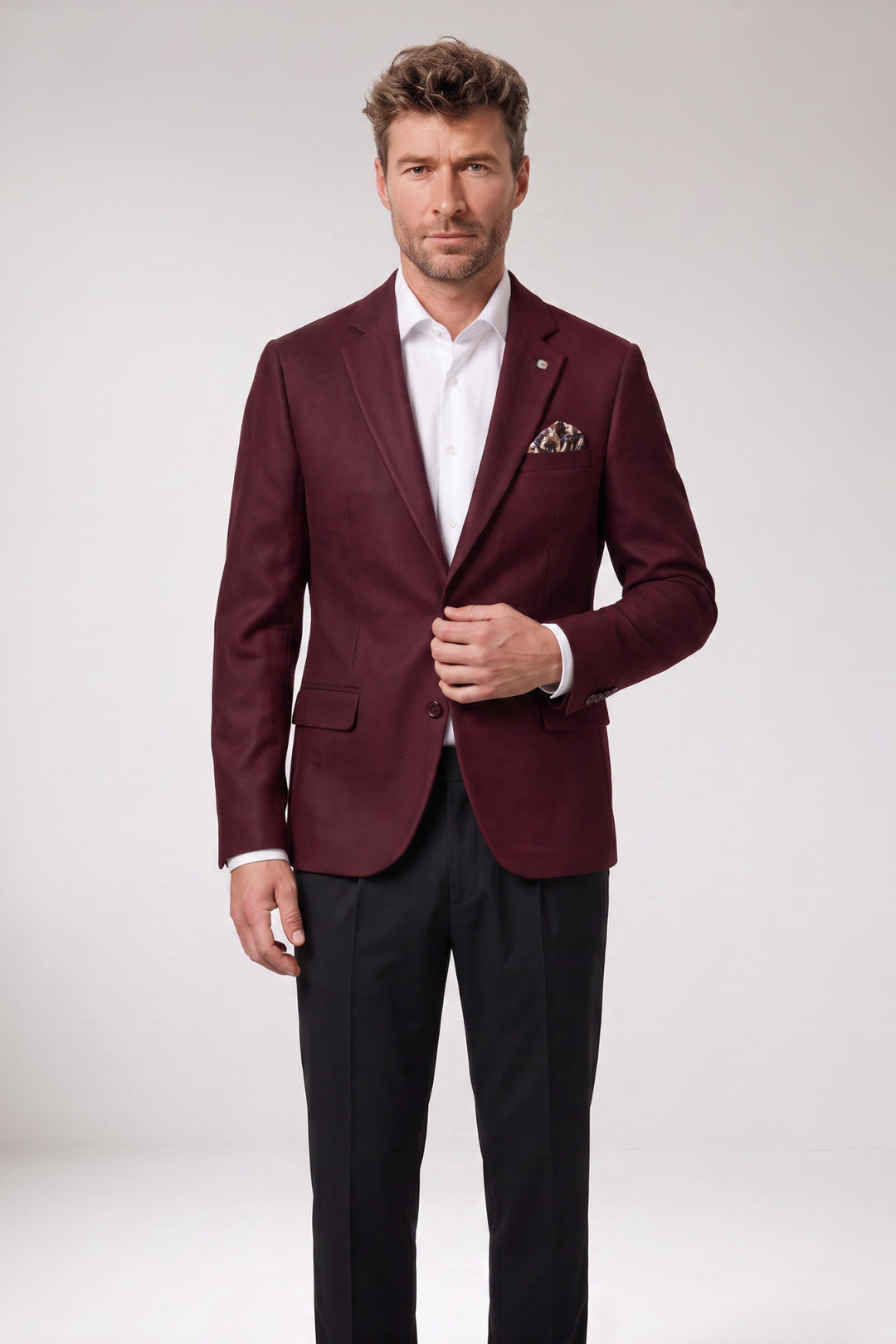 Giordano Roberto Luxury Wool Colbert - Rood