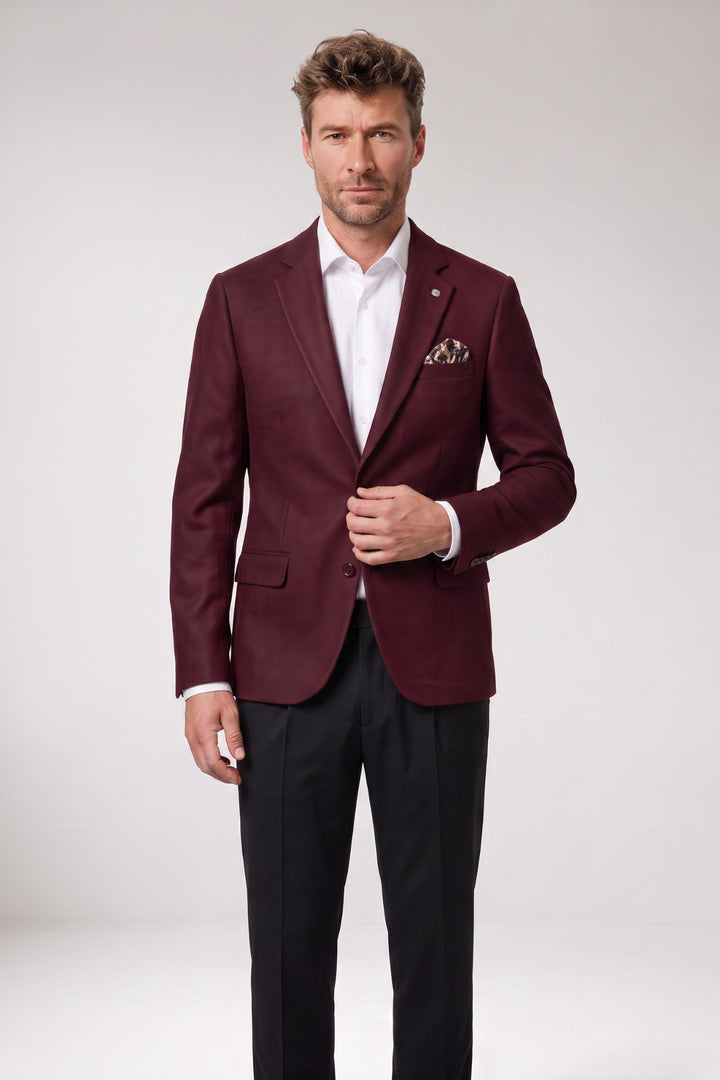 Giordano Roberto Luxury Wool Colbert - Rood