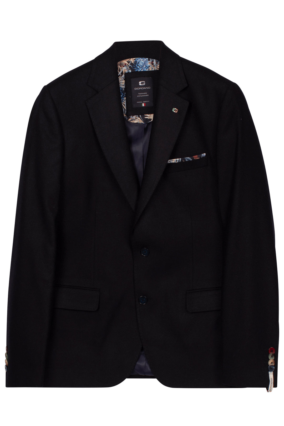 Giordano Roberto Luxury Wool Colbert - Donkerblauw