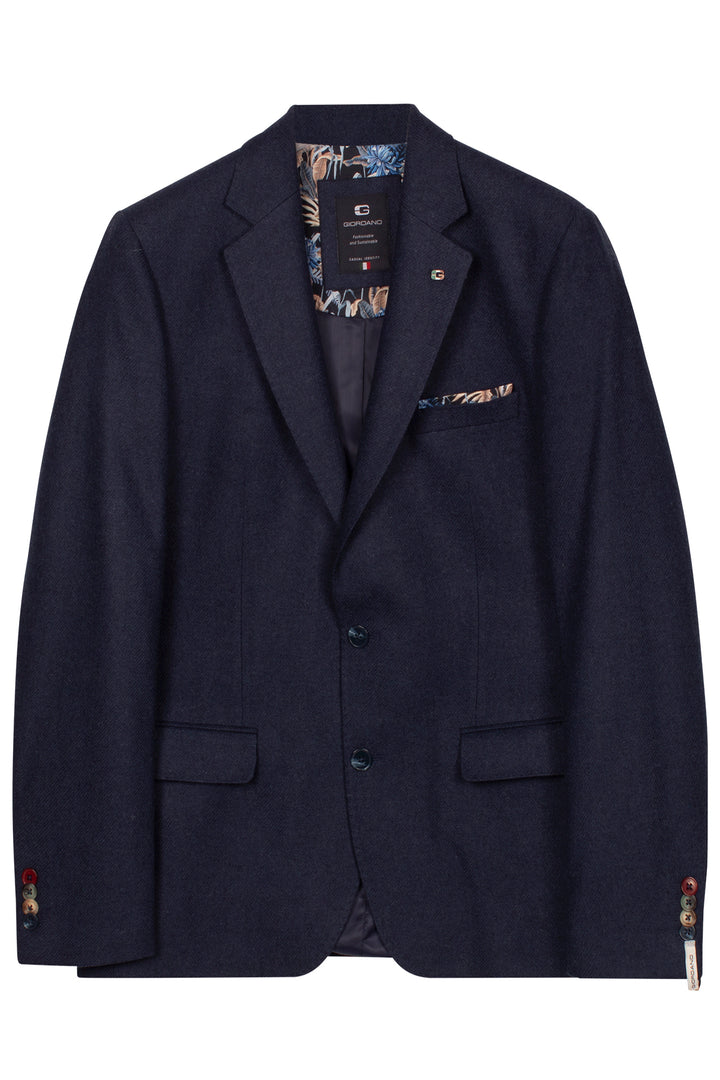 Giordano Roberto Luxury Wool Colbert - Blauw
