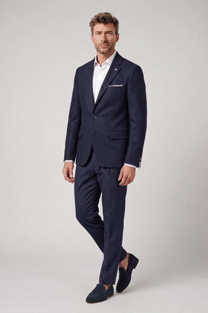 Giordano Roberto Luxury Wool Colbert - Blauw
