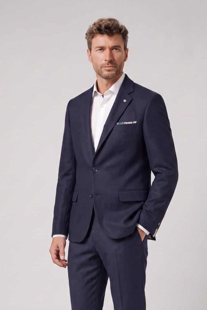 Giordano Roberto Luxury Wool Colbert - Blauw